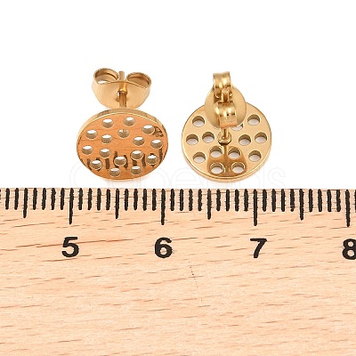 304 Stainless Steel Stud Earring Findings STAS-P434-06C-G-1