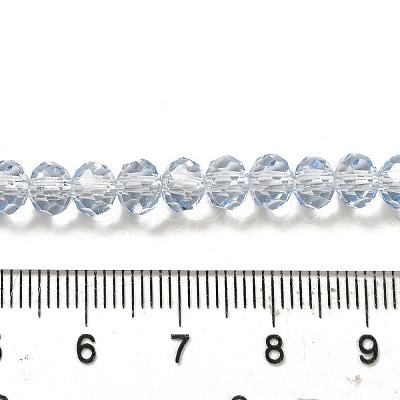 Transparent Baking Paint Glass Beads Strands DGLA-A034-T6mm-D13-1