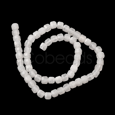 Natural White Jade Beads Strands G-F797-A14-01-1