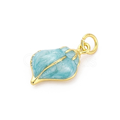 Brass Enamel Pendants X-KK-U066-19G-1