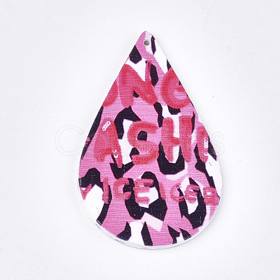Printed Wooden Big Pendants LS-X-WOOD-S051-01N-1