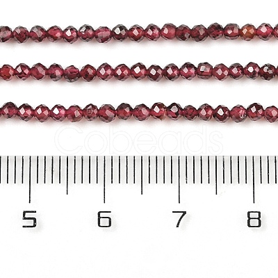 Natural Garnet Beads Strands LS-G-F619-17A-2mm-1