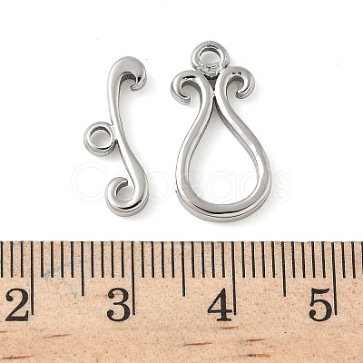 304 Stainless Steel Toggle Clasps STAS-H483-46P-1
