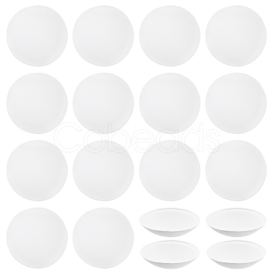 9 Pairs Polyester Round Bra Pads Inserts FIND-BC0019-24C-1