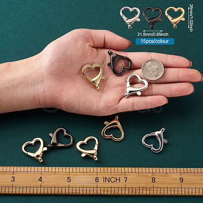 Alloy Lobster Claw Clasps PALLOY-KS0001-04-RS-1