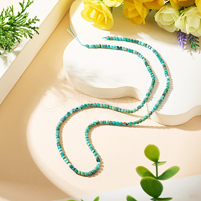 1 Strand Natural HuBei Turquoise Beads Strands G-TA0003-37-1