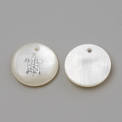 Freshwater Shell Pendants X-SHEL-Q010-005P-1