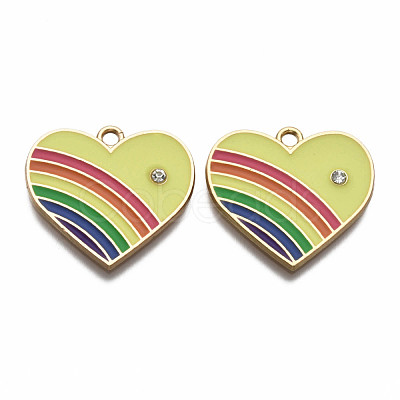 Alloy Enamel Pendants ENAM-T011-108B-NR-1