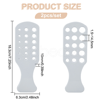 Plastic Jewelry Wire Drawplate TOOL-WH0005-03-1