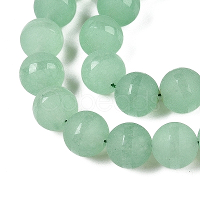 Frosted Natural White Jade Beads Strands G-T138-10mm-209D-1