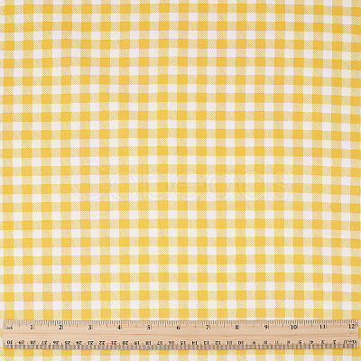 Tartan Pattern Cotton Fabric AJEW-WH0410-121C-1