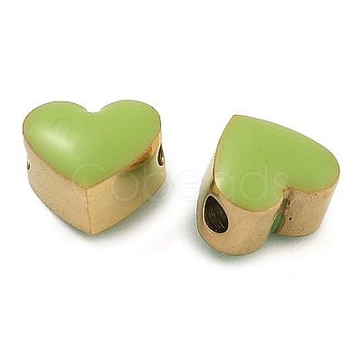 Ion Plating(IP) 304 Stainless Steel Enamel Beads STAS-B075-09G-02-1