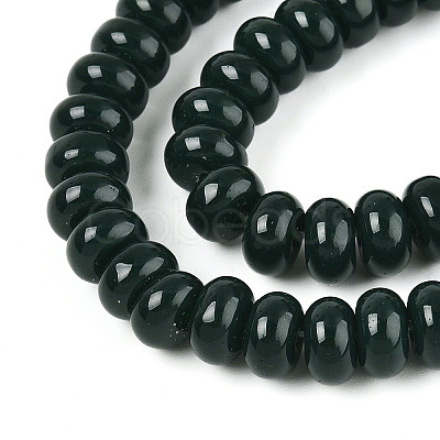 Opaque Spray Painted Glass Beads GLAA-ZX008-8mm-18X-1