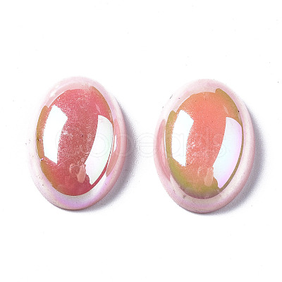 Plating Acrylic Cabochons PACR-N009-04-1