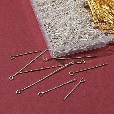 8 Styles Brass Eye Pins KK-FS0001-10-1