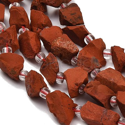 Natural Red Jasper Beads Strands GG-CBA0B77-A22-02-1