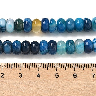 Natural Banded Agate Beads Strands G-F790-I01-01I-1