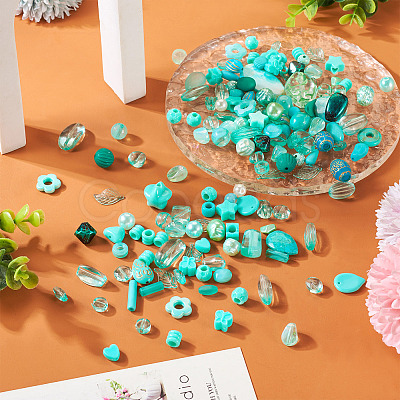 100G Transparent/Opaque Acrylic Beads MACR-TA0001-50G-1