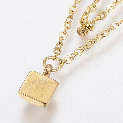 304 Stainless Steel Cable Chain Bracelets BJEW-I243-22G-A-1
