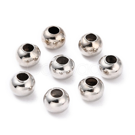 Brass Smooth Round Beads EC400-4-1