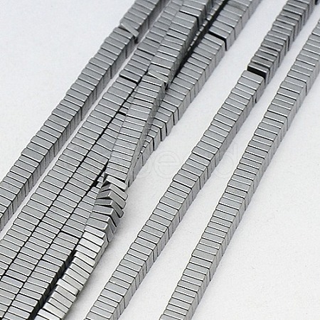 Electroplate Non-magnetic Synthetic Hematite Heishi Beads Strands G-J171B-2x2mm-02-1