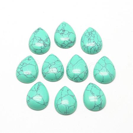 Synthetic Turquoise Cabochons G-R417-13x18-44-1