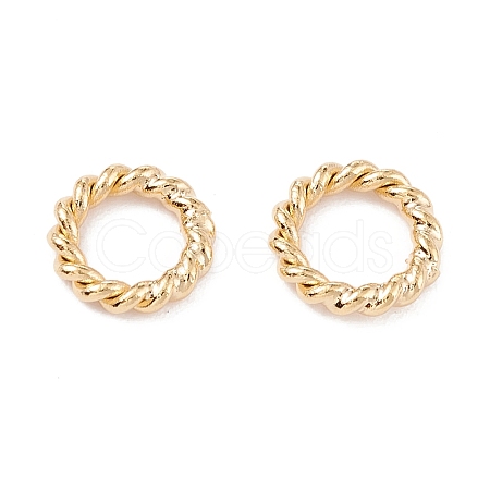 Brass Soldered Closed Jump Rings X-KK-K253-15A-02G-1