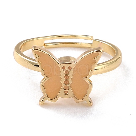 Butterfly Fidget Ring for Anxiety Stress Relief RJEW-P024-01A-1