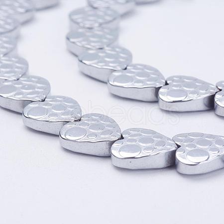 Electroplate Non-Magnetic Synthetic Hematite Beads Strands G-F510-17G-1