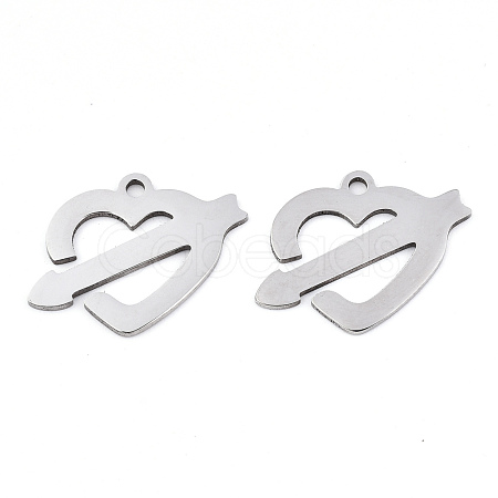 Non-Tarnish Valentine's Day 201 Stainless Steel Pendants X-STAS-S081-003-1