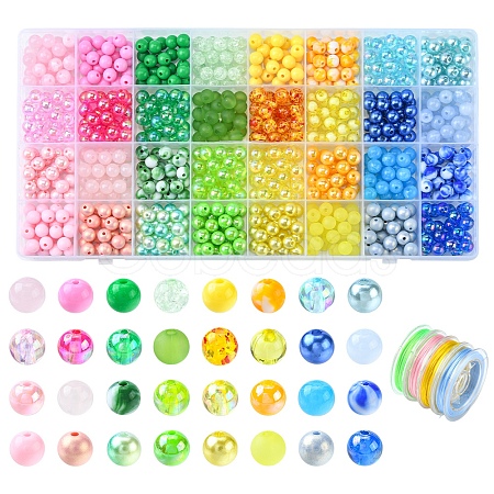 DIY Candy Color Bracelet Making Kit DIY-YW0006-39-1