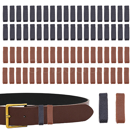 80Pcs 2 Colors Plastic Loop Keepers FIND-FH0017-35-1
