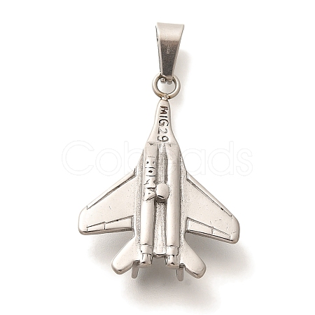 Anti-Tarnish 304 Stainless Steel Pendants STAS-U035-35P-02-1