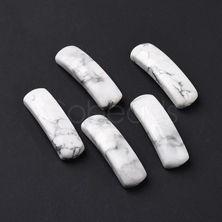 Natural Howlite Connector Charms G-D460-02M-1
