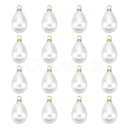 BENECREAT ABS Plastic Imitation Pearl Pendants KK-BC0010-75-1