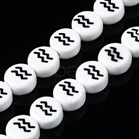 Handmade Porcelain Ceramic Beads Strands PORC-S502-032E-1