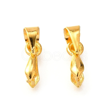 Brass Ice Pick Pinch Bails KK-E143-G-FF-1
