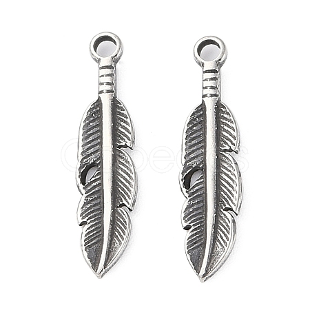 304 Stainless Steel Pendants STAS-L022-399AS-1