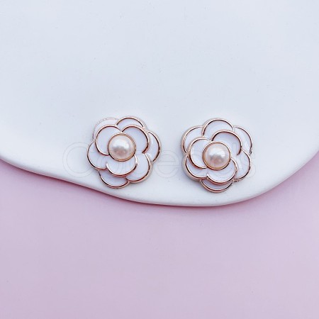 Enamel Resin Cabochons RESI-WH20010-12A-02-1