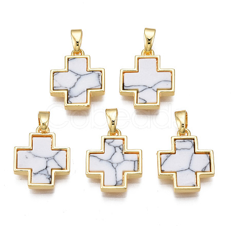 Real 18K Gold Plated Brass Pendants KK-N233-172A-01A-1