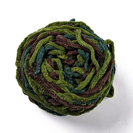 Bulky Soft Polyester Crocheting Knitting Yarn for Scarf OCOR-G009-03Q-1