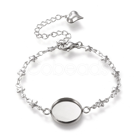 Tarnish Resistant 304 Stainless Steel Bracelet Making STAS-L248-008P-B-1