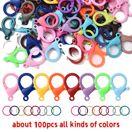 Acrylic Lobster Claw Clasps DIY-YW0011-21B-1