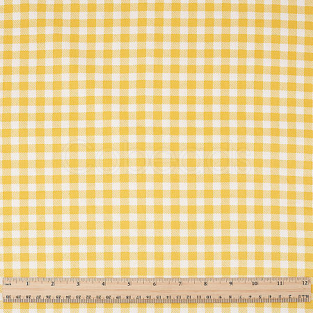 Tartan Pattern Cotton Fabric AJEW-WH0410-121C-1