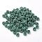 Polyester Weave Beads, Round, Dark Cyan, 6x5mm, Hole: 4mm, about 200pcs/bag