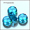 K9 Glass, Imitation Austrian Crystal Beads, Grade AAA, Faceted, Flat Round, Deep Sky Blue, 8x3.5mm, Hole: 0.9~1mm