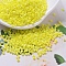 MIYUKI Delica Beads, Cylinder, Japanese Seed Beads, 11/0, (DB0160) Opaque Yellow AB, 1.3x1.6mm, Hole: 0.8mm, about 2000pcs/10g