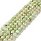 Assembled Synthetic Green Fluorite and Selenite Beads Strands, Round, 8mm, Hole: 1.2mm, about 50pcs/strand, 15.94''(40.5cm)