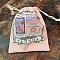 Tarot Card Storage Bag, Canvas Cloth Tarot Drawstring Bags, Rectangle with Constellation Pattern, Taurus, 18x13cm