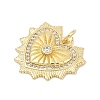 Brass Micro Pave Cubic Zirconia Pendants KK-U058-58A-G-2